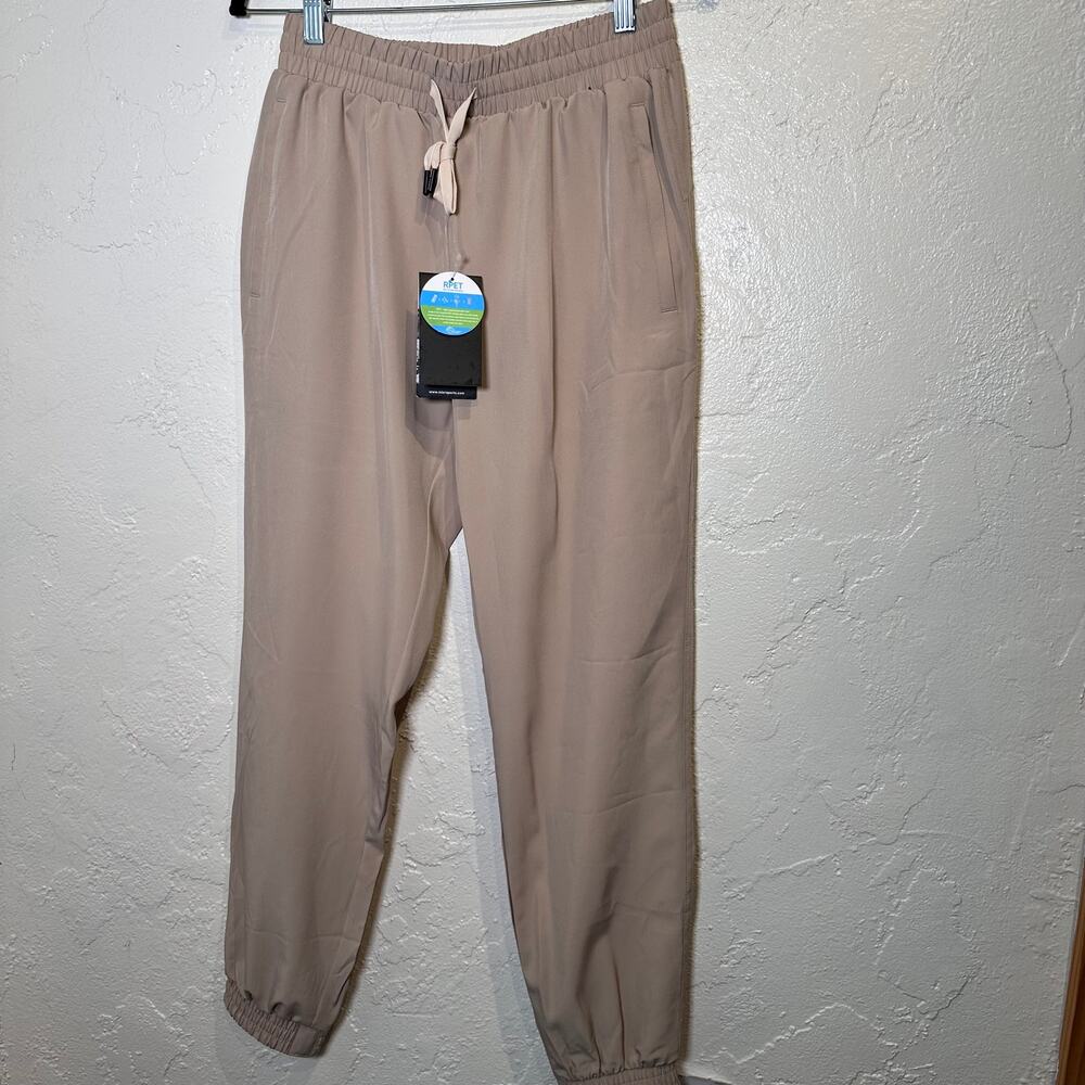 NWT Mier Small Khaki Performance Pull On Jogger Hiking Lightweight Quick Dry